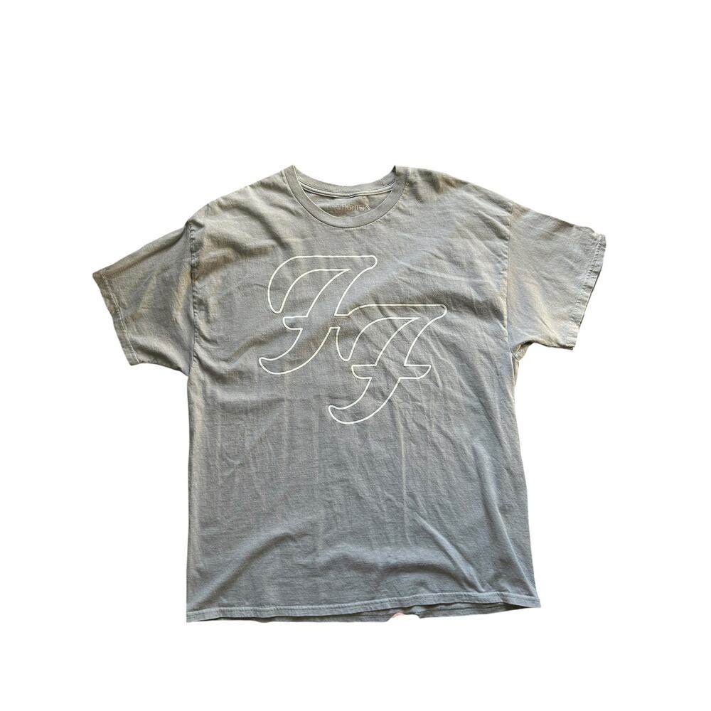 Foo Fighters “But Here We Are" 2023 Tour Merch Gray Short Sleeve Shirt Size XL